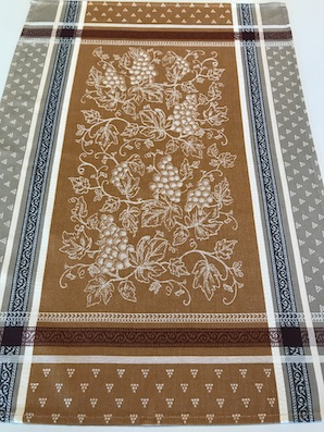 french jacquard dish towel beige
